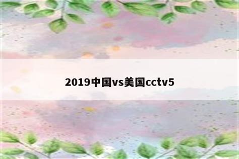 2019中国vs美国cctv5 - VS软件 - Proteus8软件_Proteus软件