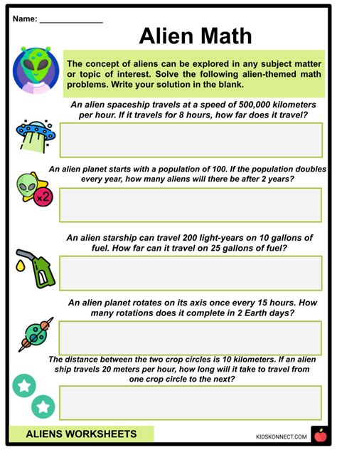 Image result for Alien Worksheet