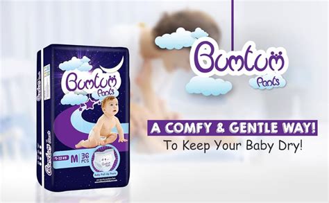 Buy Bumtum Baby Care Diaper Pants Medium Size for Kids (2 Packs, 36 ...