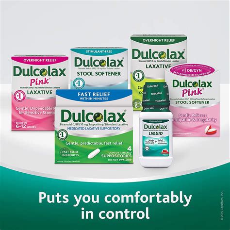 Dulcolax Fast Relief Medicated Laxative Suppositories 10mg - 28 Count Pack for Constipation ...
