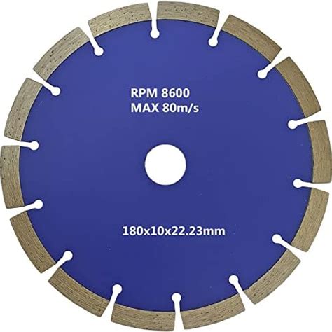DUMDAAR 7Inch Silent Diamond Saw Blade for Granite and Marble Slate ...