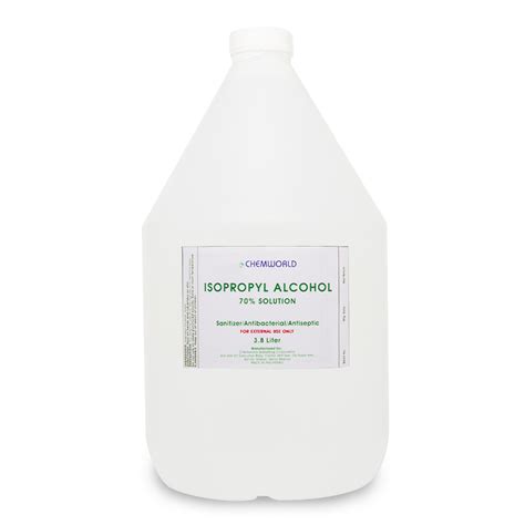 70% Isopropyl Alcohol | 1 Gallon – Fragrance Factory by Chemworld