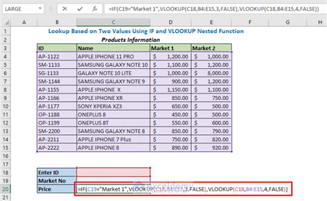 Nested IF Function within HLOOKUP 的图像结果