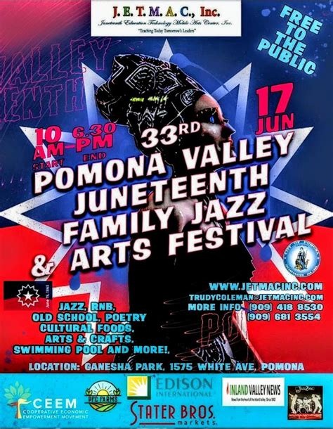33rd year Pomona Valley Family Jazz and Arts Festival at Ganesha Park ...