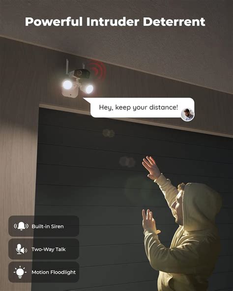 Buy REOLINK Floodlight Camera, 4K Dual-Lens Wired WiFi Outdoor Security ...