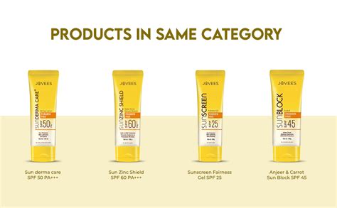 Jovees Herbal Sun Zinc Shield SPF 60 PA+++ Broad Spectrum | Matte ...