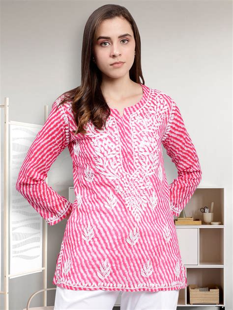 Seva Chikan Hand Embroidered Mal-Mal Lucknowi Chikankari Top