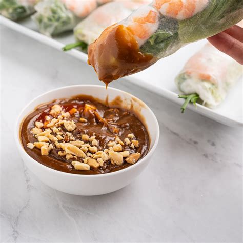 Vietnamese Spring Rolls Sauce Vietnamese Summer Rolls With Peanut
