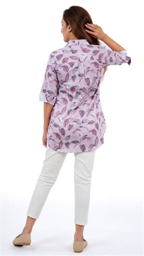 Italian Leaves A Chhori Hip Covered Shirt – A Chhori Clothing