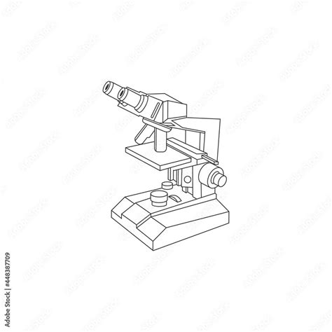Image result for Microscope Line Drawing