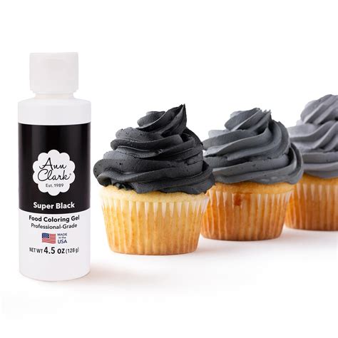 Amazon.com: Ann Clark Super Black Food Coloring Gel Large 4.5 oz ...
