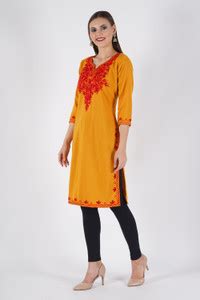 DIAMOND RUBY Women Embroidered A-line Kurta - Buy DIAMOND RUBY Women ...