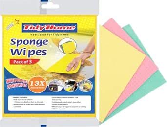 Tidy Home resuable and Washable Sponge Wipes with Super absorbant ...