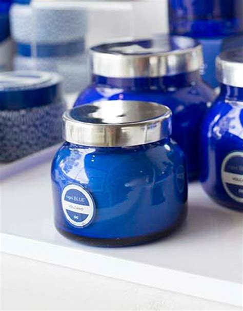 capri BLUE Volcano Candle Blue Signature Jar 8 Oz - Digs N Gifts