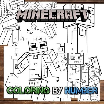 Image result for Minecraft Color Sheets with Math