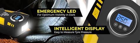 Autofy Sonic with AUTO Cut Digital Car Tyre Inflator 150PSi Portable ...