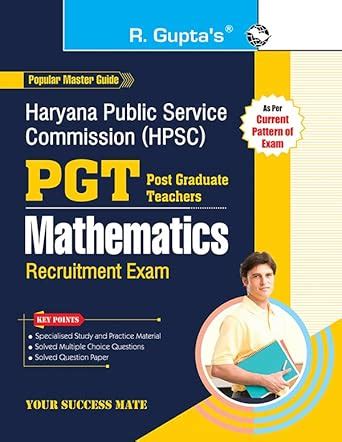 HPSC: PGT - MATHEMATICS Recruitment Exam Guide : RPH Editorial Board ...