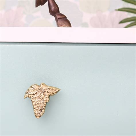 Golden Brass Modern Grape Shape Cabinet Knob