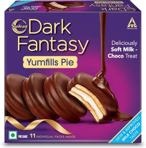Sunfeast Dark Fantasy Yumfills Pie SOFT MILK CHOCO TREAT COOKIE Cookie ...