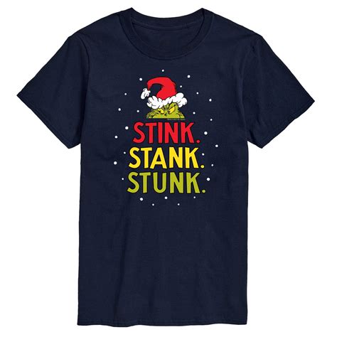 The Grinch - Stink Stank Stunk - Men's Short Sleeve Graphic T-Shirt ...