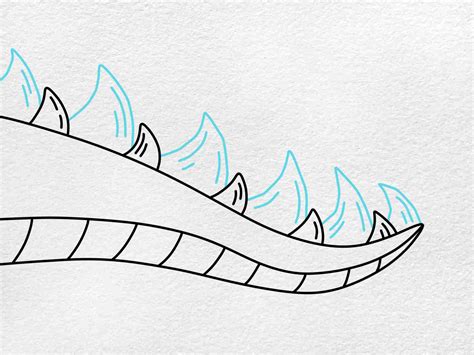 How to Draw a Dragon Tail - HelloArtsy