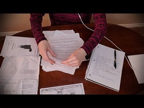 Image result for ASMR Paper Sorting and Writing
