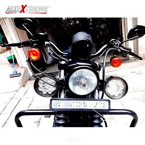 AllExtreme EX4ROF1 9 LED Round Fog Light 4 Inch Waterproof Flood Lamp ...