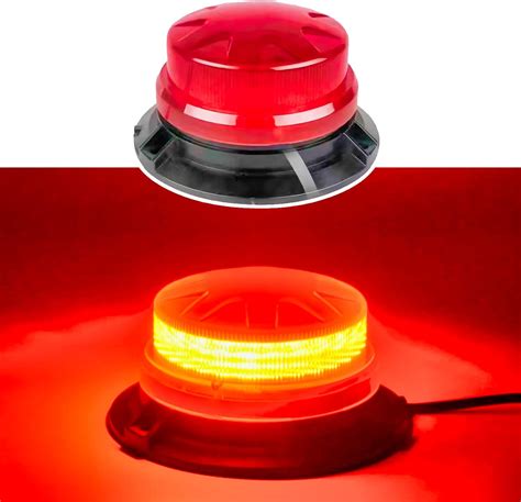 Buy Red Led Emergency Strobe Beacon Lights with Magnetic Mount and 8 ...