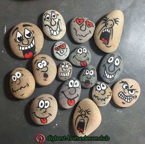 Acrylic Rock Painting of Faces Tutorial 的图像结果