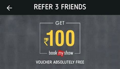 Crownit App - Free Rs.100 BMS voucher on refering 3 friends | Bigtricks.in