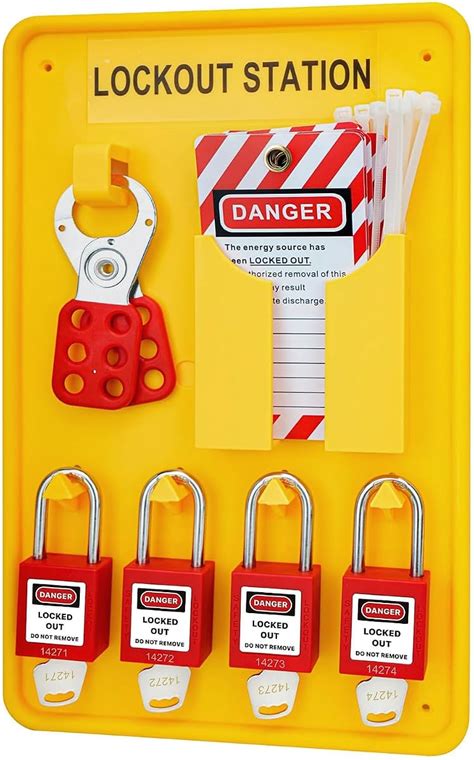 Lockout Tagout Station With Loto Devices Lock Out Tag Out | Desertcart ...