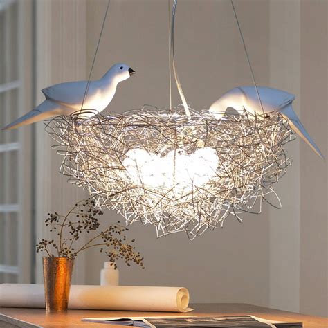 Bird Chandelier Lighting Modern Wedding Decoration Lamp LED Indoor
