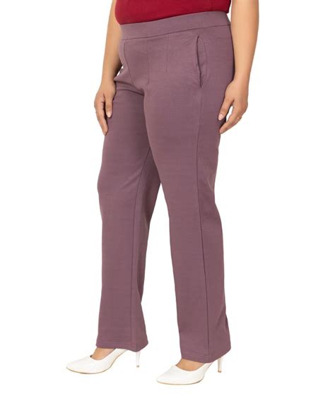 Plus size cigarette pencil pants & trousers for women casual and office ...
