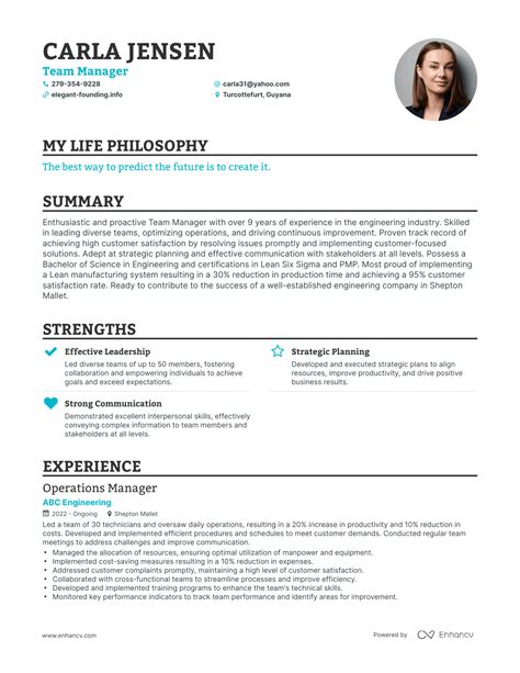 3 Successful Team Manager Resume Examples And Writing Tips for 2024