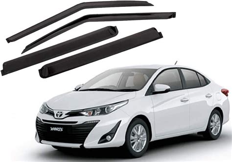 CARSHADE Door Visor Wind Rain Deflector Black Color Compatible for ...