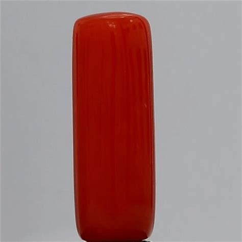6.3 carat 7 ratti GII certified natural Italian cylindrical shape red ...