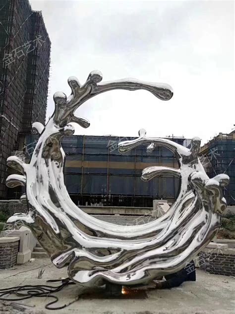 绿华不锈钢雕塑制作，艺术雕塑加工11 - 谷瀑(GOEPE.COM)