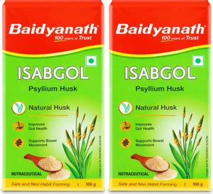 Baidyanath Isabgol Psyllium Husk-100gm|For Healthy Digestive Tract ...