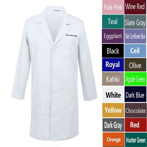 Personalized Customizable Embroidered Men's Lab Coat - Etsy