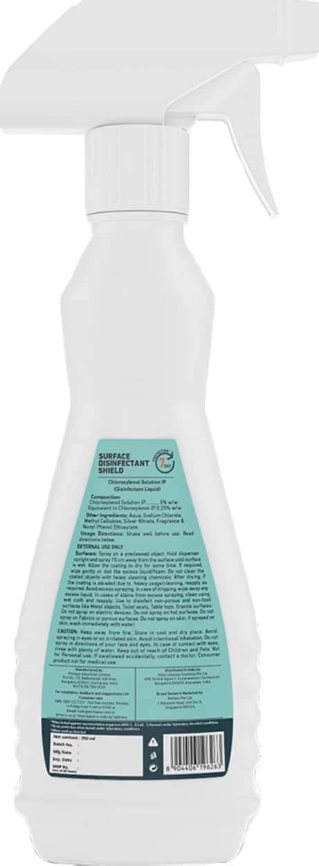 Buy DR RHAZES 7 DAY SURFACE DISINFECTANT SHIELD SPRAY (250 ML) TRIGGER ...