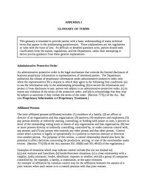 This glossary is intended to provide parties with a basic understanding ...