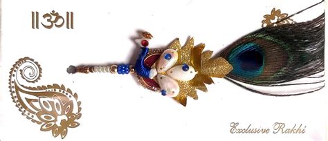 RG Rakhi Designer Rakhi Set Mor pankh Designer Rakhi| Fancy Rakhi ...