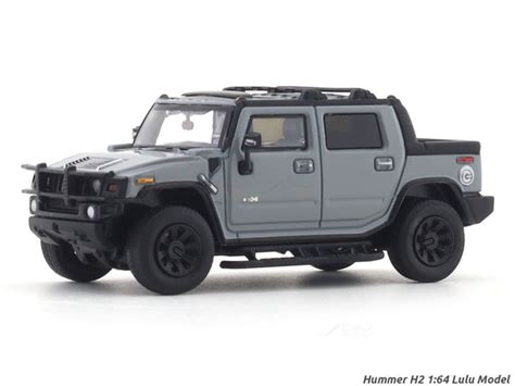 Hummer H2 Pickup Grey 1:64 Lulu Model diecast scale model car | Scale ...