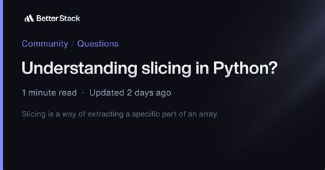 Image result for Slicing in Python Definition