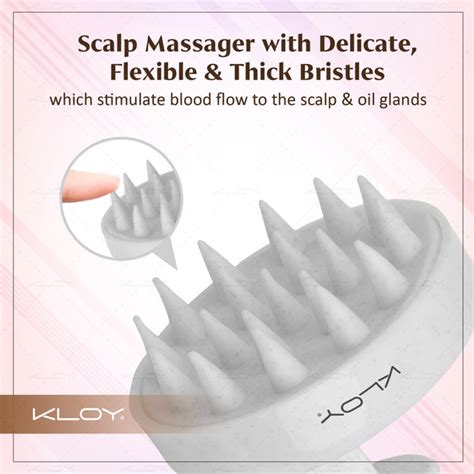 KLOY Round Hair Scalp Massager Shampoo Brush, Super Soft Bristles, Ant ...