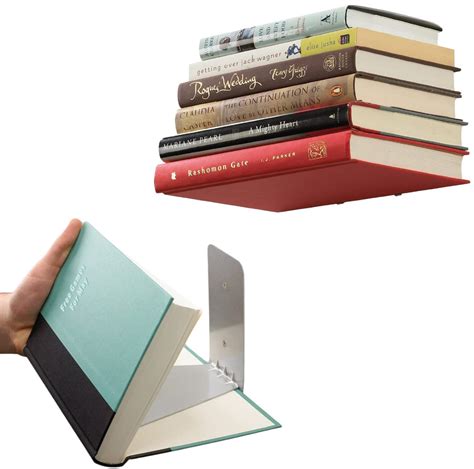ROLLYWARE Floating Bookshelf Iron Floating Shelves Invisible Wall ...