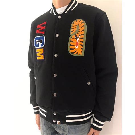 Balance Mail Würde bape shark varsity jacket Grenze müde Larynx