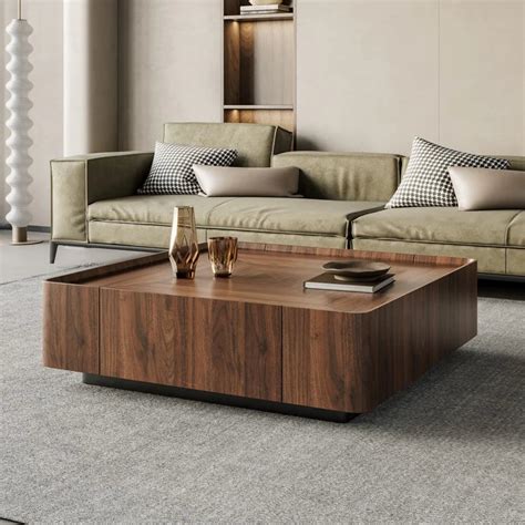 Gatsby Coffee Table - Modern Square Solid Wood Table | Ramgarh ...