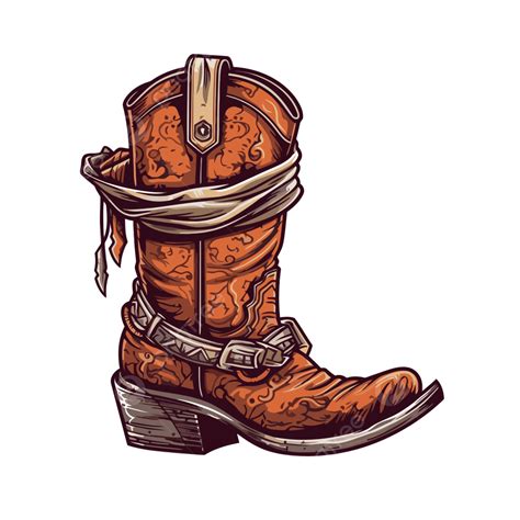Cowboy Boot Clip Art Vector Black Cowboy Boots Free Vector Clipart