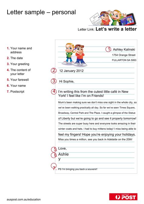 Image result for Personal Letter Example